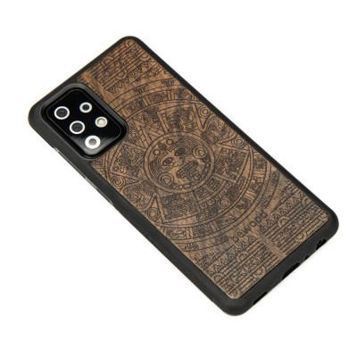 Samsung Galaxy A52 5G Aztec Calendar Ziricote Wood Case