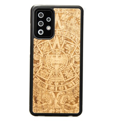 Samsung Galaxy A52 5G Aztec Calendar Anigre Wood Case