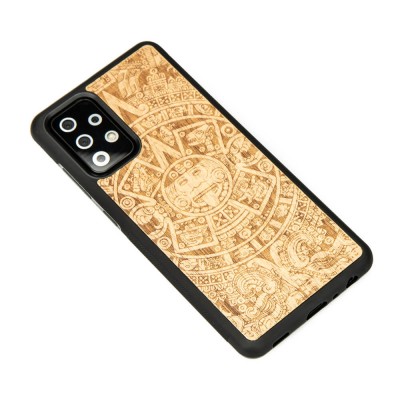 Samsung Galaxy A52 5G Aztec Calendar Anigre Wood Case
