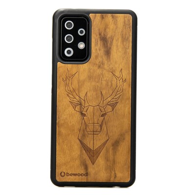 Samsung Galaxy A52 5G Deer Imbuia Wood Case