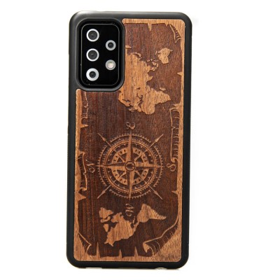 Samsung Galaxy A72 5G Compass Merbau Wood Case