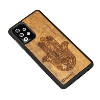 Samsung Galaxy A72 5G Hamsa Imbuia Wood Case