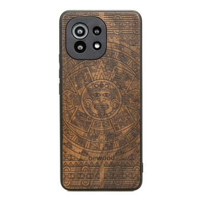 Xiaomi Mi 11 Lite Aztec Calendar Ziricote Wood Case