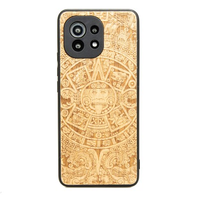 Xiaomi Mi 11 Lite Aztec Calendar Anigre Wood Case