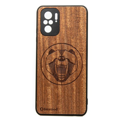 Xiaomi Redmi Note 10 Bear Merbau Wood Case