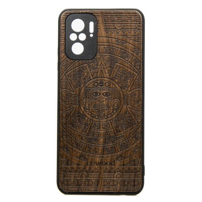 Xiaomi Redmi Note 10 Aztec Calendar Ziricote Wood Case