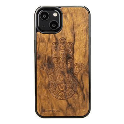 Apple iPhone 13 Hamsa Imbuia Wood Case