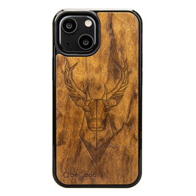 Apple iPhone 13 Mini Deer Imbuia Wood Case