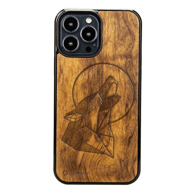 Apple iPhone 13 Pro Max Wolf Imbuia Wood Case