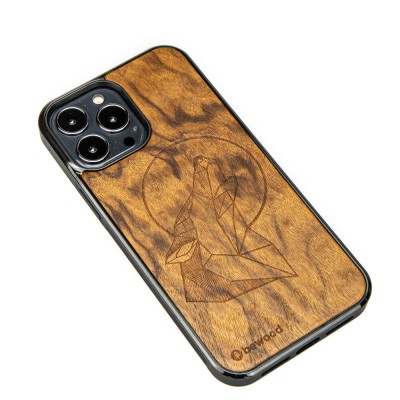Apple iPhone 13 Pro Max Wolf Imbuia Wood Case