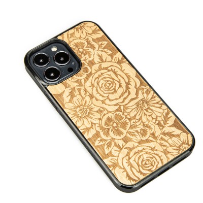 Apple iPhone 13 Pro Max Roses Anigre Wood Case