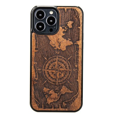 Apple iPhone 13 Pro Max Compass Merbau Wood Case