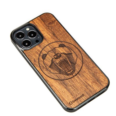 Apple iPhone 13 Pro Max Bear Merbau Wood Case