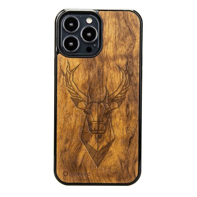 Apple iPhone 13 Pro Max Deer Imbuia Wood Case