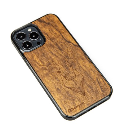 Apple iPhone 13 Pro Max Deer Imbuia Wood Case