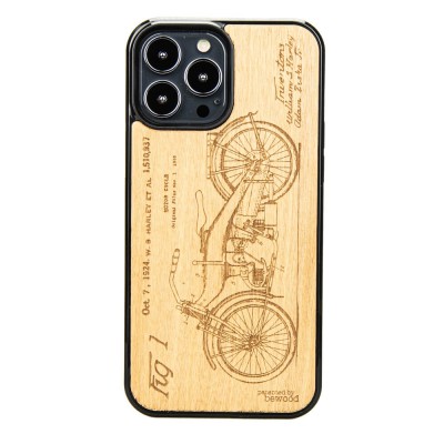 Apple iPhone 13 Pro Max Harley Patent Anigre Wood Case