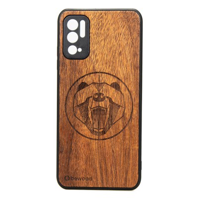 Xiaomi Redmi Note 10 5G Bear Merbau Wood Case