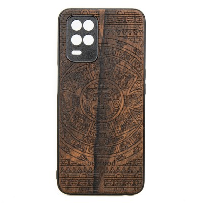 Xiaomi Realme 8 5G Aztec Calendar Ziricote Wood Case