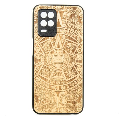 Xiaomi Realme 8 5G Aztec Calendar Anigre Wood Case