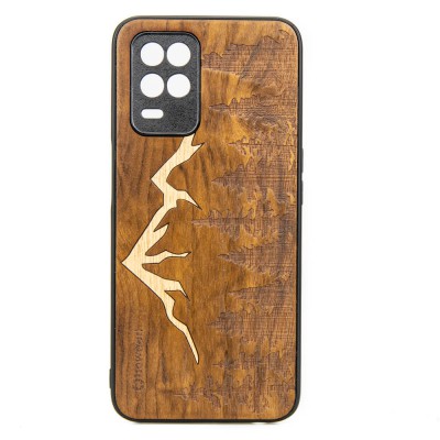 Xiaomi Realme 8 5G Mountains Imbuia Wood Case