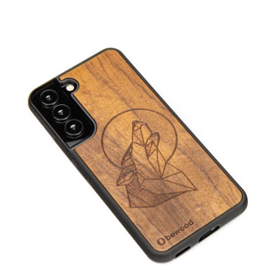 Samsung Galaxy S22 Wolf Imbuia Wood Case