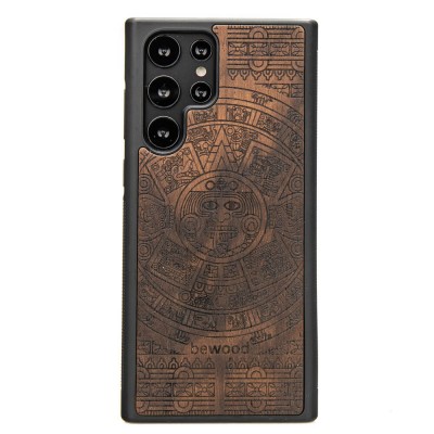 Samsung Galaxy S22 Ultra Aztec Calendar Ziricote Wood Case
