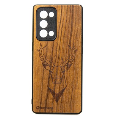 Oppo Reno 6 Pro Deer Imbuia Wood Case