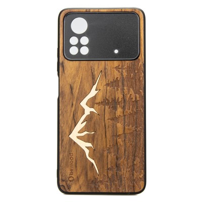 POCO X4 Pro 5G Mountains Imbuia Wood Case