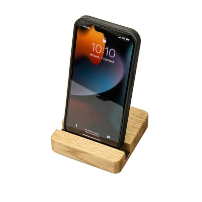 Wooden Phone Stand Organizer  Oak