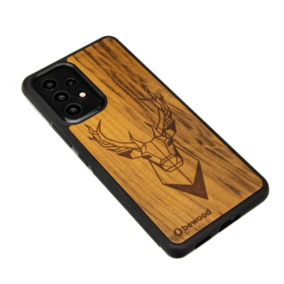Samsung Galaxy A13 4G Deer Imbuia Wood Case