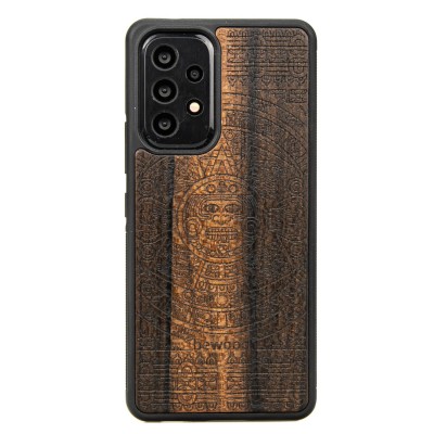 Samsung Galaxy A33 5G Aztec Calendar Ziricote Wood Case