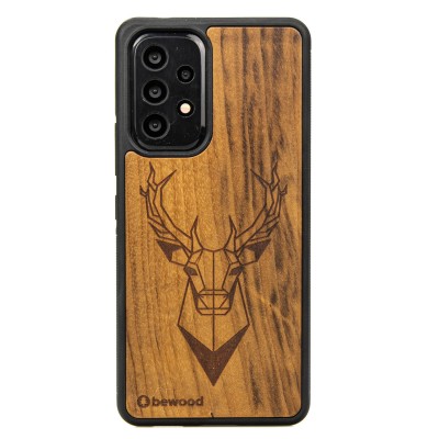 Samsung Galaxy A33 5G Deer Imbuia Wood Case