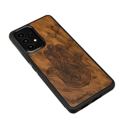 Samsung Galaxy A33 5G Hamsa Imbuia Wood Case