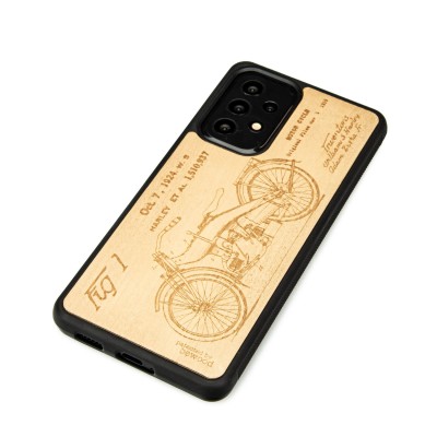 Samsung Galaxy A73 5G Harley Patent Anigre Wood Case