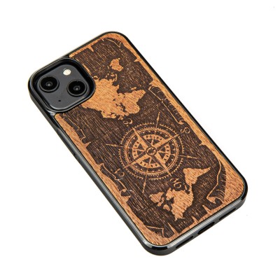 Apple iPhone 14 Compass Merbau Bewood Wood Case