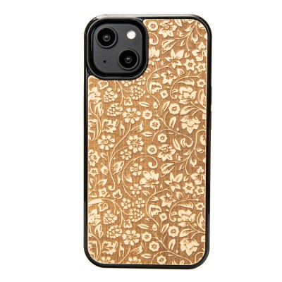 Apple iPhone 14 Flowers Anigre Bewood Wood Case