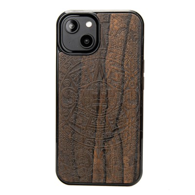 Apple iPhone 14 Aztec Calendar Ziricote Bewood Wood Case