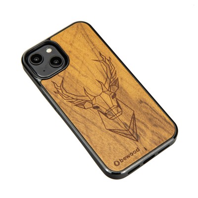 Apple iPhone 14 Deer Imbuia Bewood Wood Case