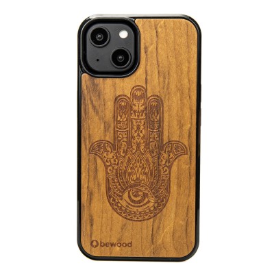 Apple iPhone 14 Hamsa Imbuia Bewood Wood Case
