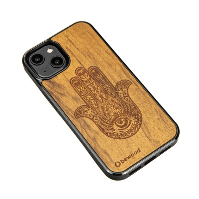 Apple iPhone 14 Hamsa Imbuia Bewood Wood Case