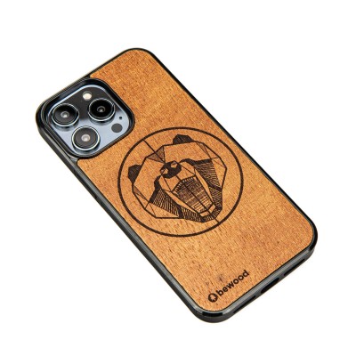 Apple iPhone 14 Pro Max Bear Merbau Bewood Wood Case