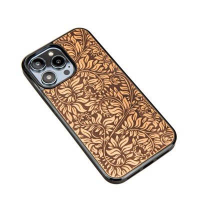 Drewniane Etui Bewood iPhone 14 Pro Max LIŚCIE JABŁOŃ