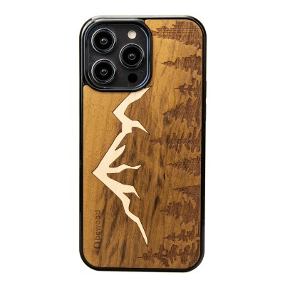 Apple iPhone 14 Pro Max Mountains Imbuia Bewood Wood Case