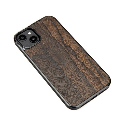 Apple iPhone 14 Plus Aztec Calendar Ziricote Bewood Wood Case
