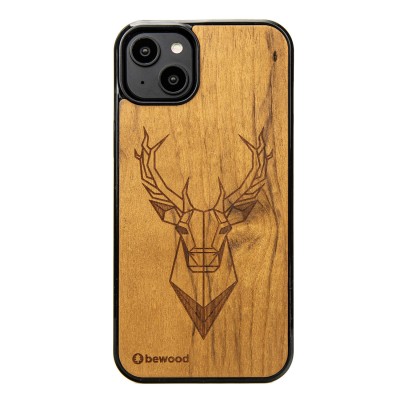 Apple iPhone 14 Plus Deer Imbuia Bewood Wood Case