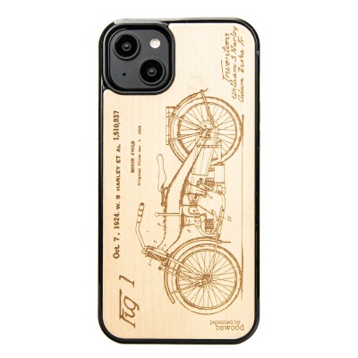 Apple iPhone 14 Plus Harley Patent Anigre Bewood Wood Case