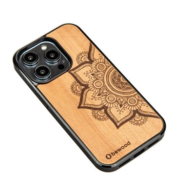 Drewniane Etui Bewood iPhone 14 Pro MANDALA JABŁOŃ
