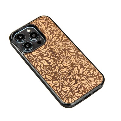 Drewniane Etui Bewood iPhone 14 Pro LIŚCIE JABŁOŃ