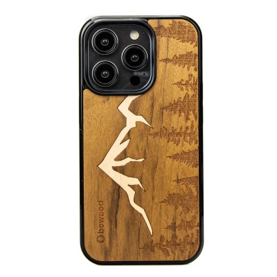 Apple iPhone 14 Pro Mountains Imbuia Bewood Wood Case
