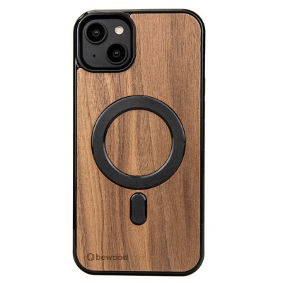 Drewniane Etui Bewood iPhone 14 Plus Orzech Amerykański MagSafe